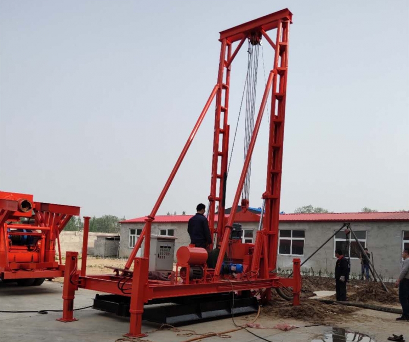 6寸液压步履式正循环钻机